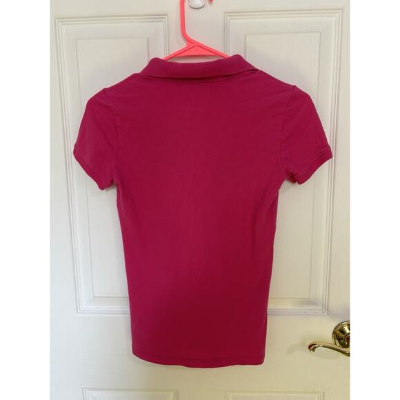 Aeropostale Pink Polo Shirt Size Small Preppy Y2K - Picture 3 of 5